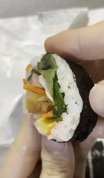 The end piece of the CU Basic Gimbap, known as Kkodari